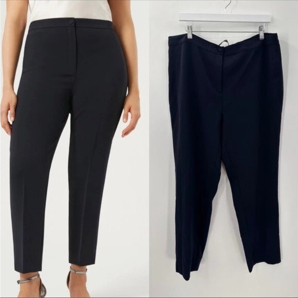 Marina Rinaldi Cady Slim Fit Trouser Pants Midnight Blue